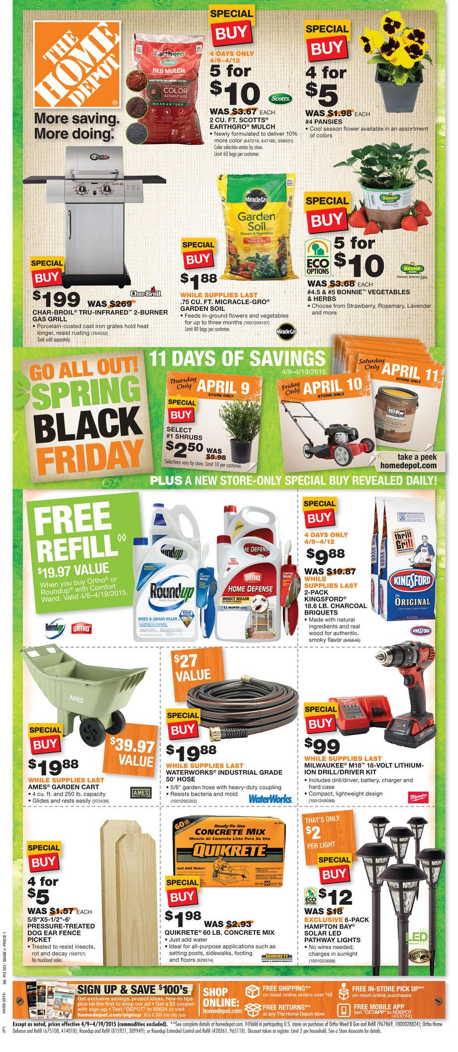 Home Depot Spring Black Friday Sale | Great Deals on Plants, Soil, Mulch and more! | Ship Saves