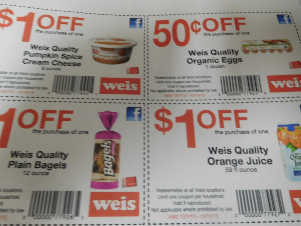 NEW Weis Facebook Coupons SHIP SAVES