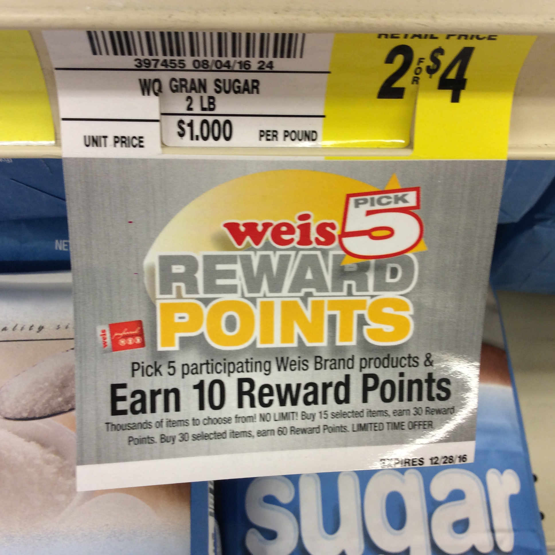 Weis Reward Points Program Update SHIP SAVES