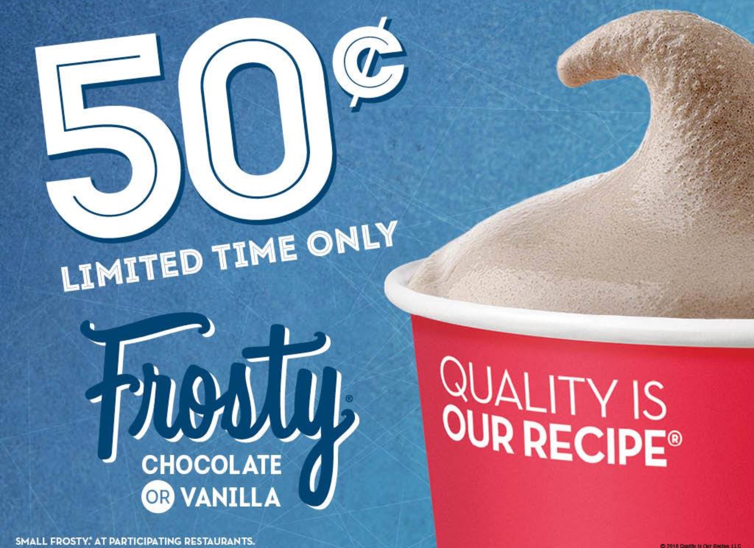 50cent Frosty at Wendy’s SHIP SAVES