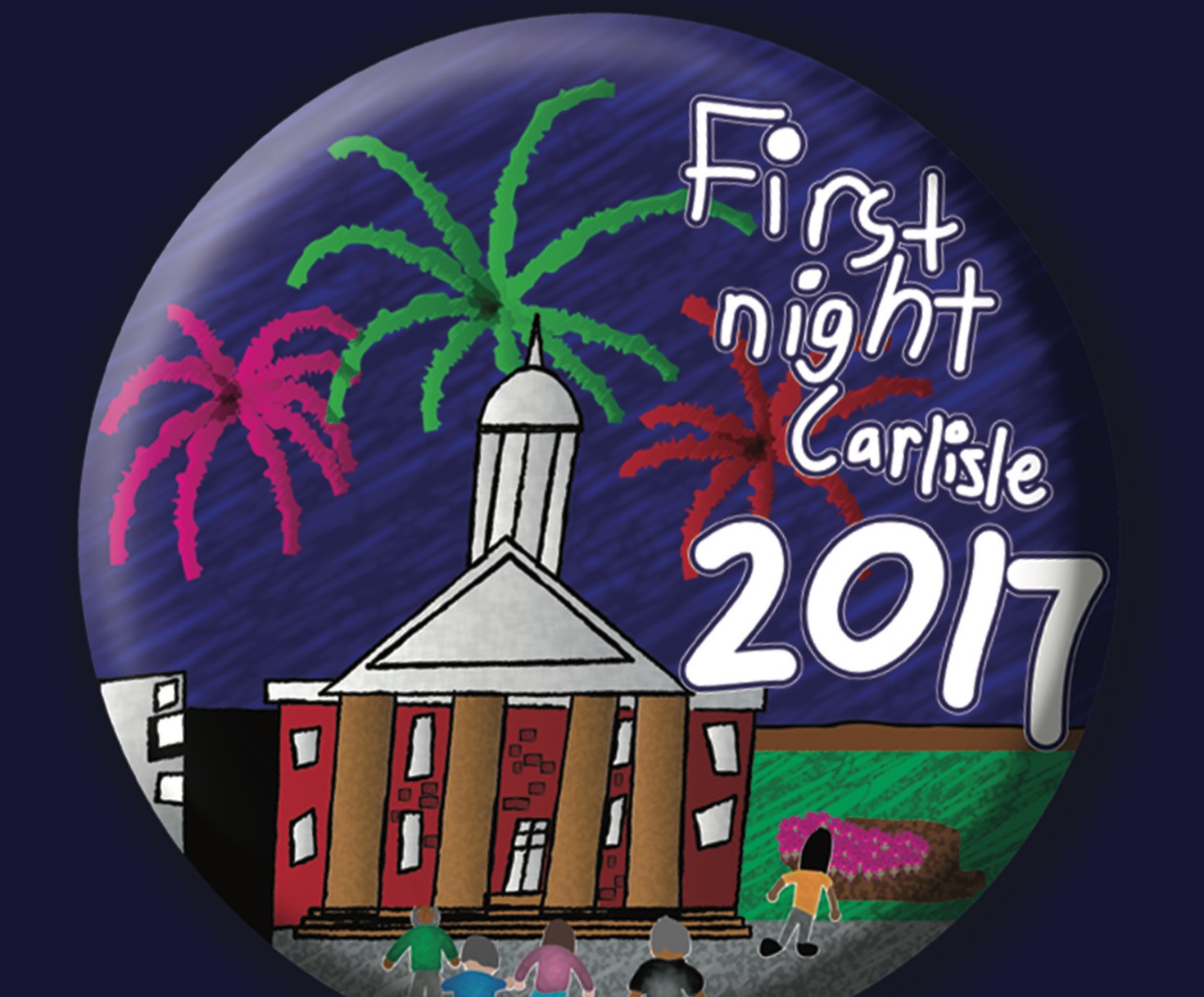 Carlisle’s New Year Eve Celebration First Night Button Drop SHIP SAVES