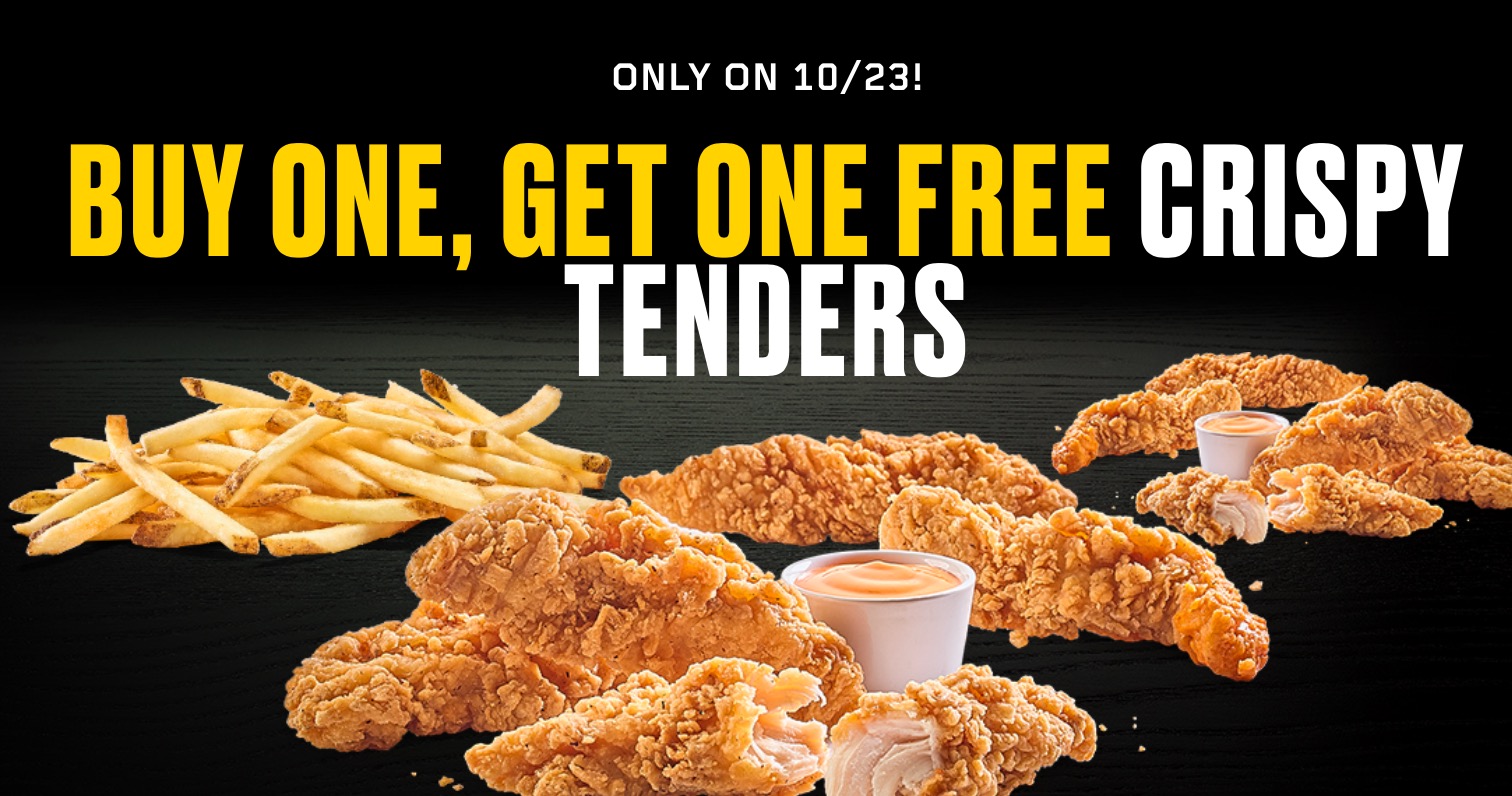 Buffalo Wild Wings BOGO Free Chicken Tenders on October 23, 2017