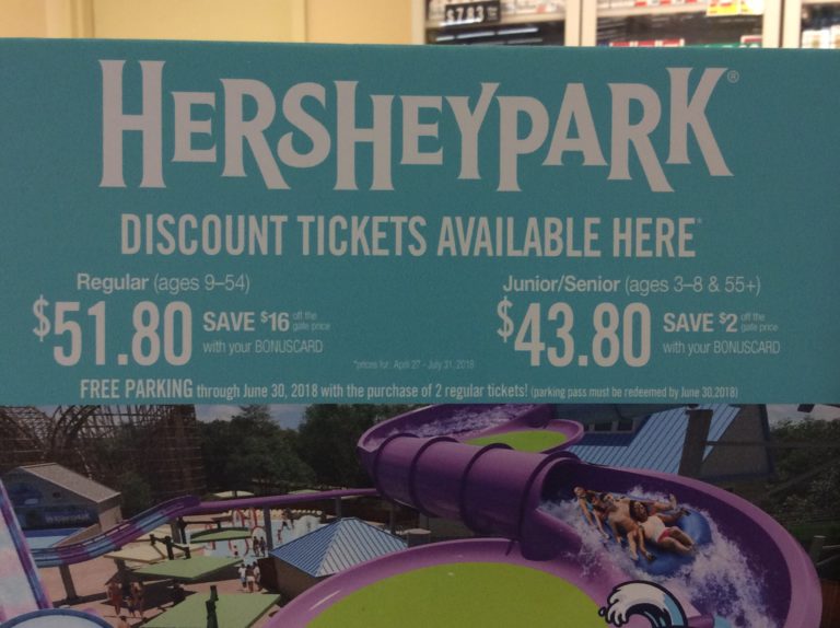 Discount Hersheypark tickets at Giant SHIP SAVES