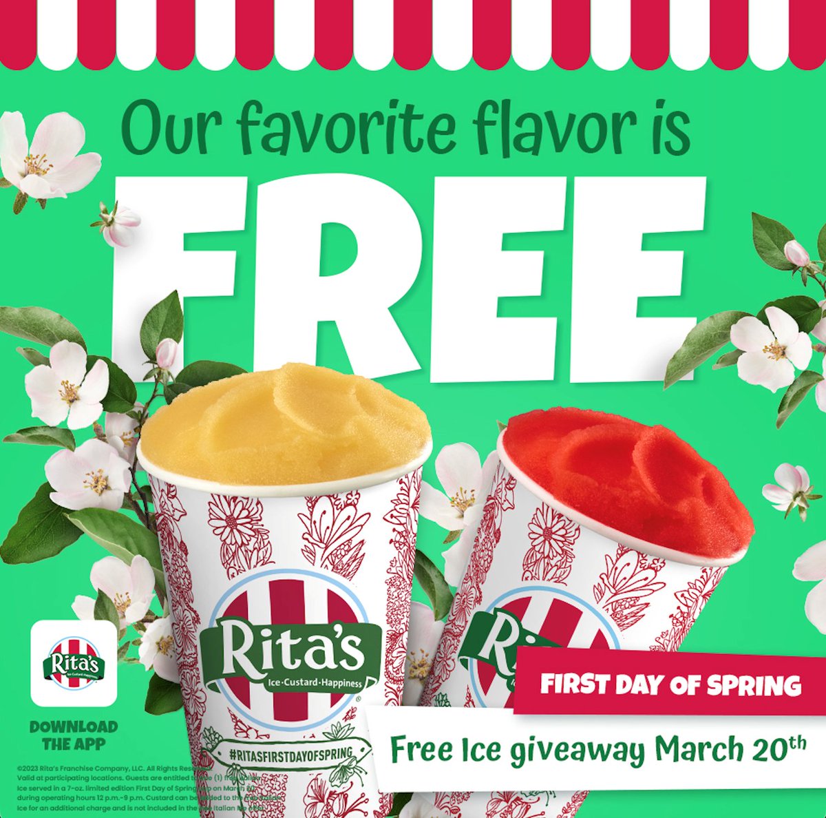 Free Rita’s Italian Ice on March 20 SHIP SAVES